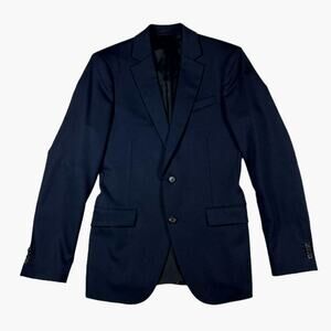 Theory Wool Suit Blazer in Navy Blue | Size 38R